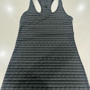 Women's Black Striped Racerback Bralette - Unbranded